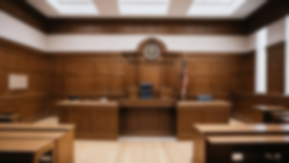 out-of-focus image of courtroom
